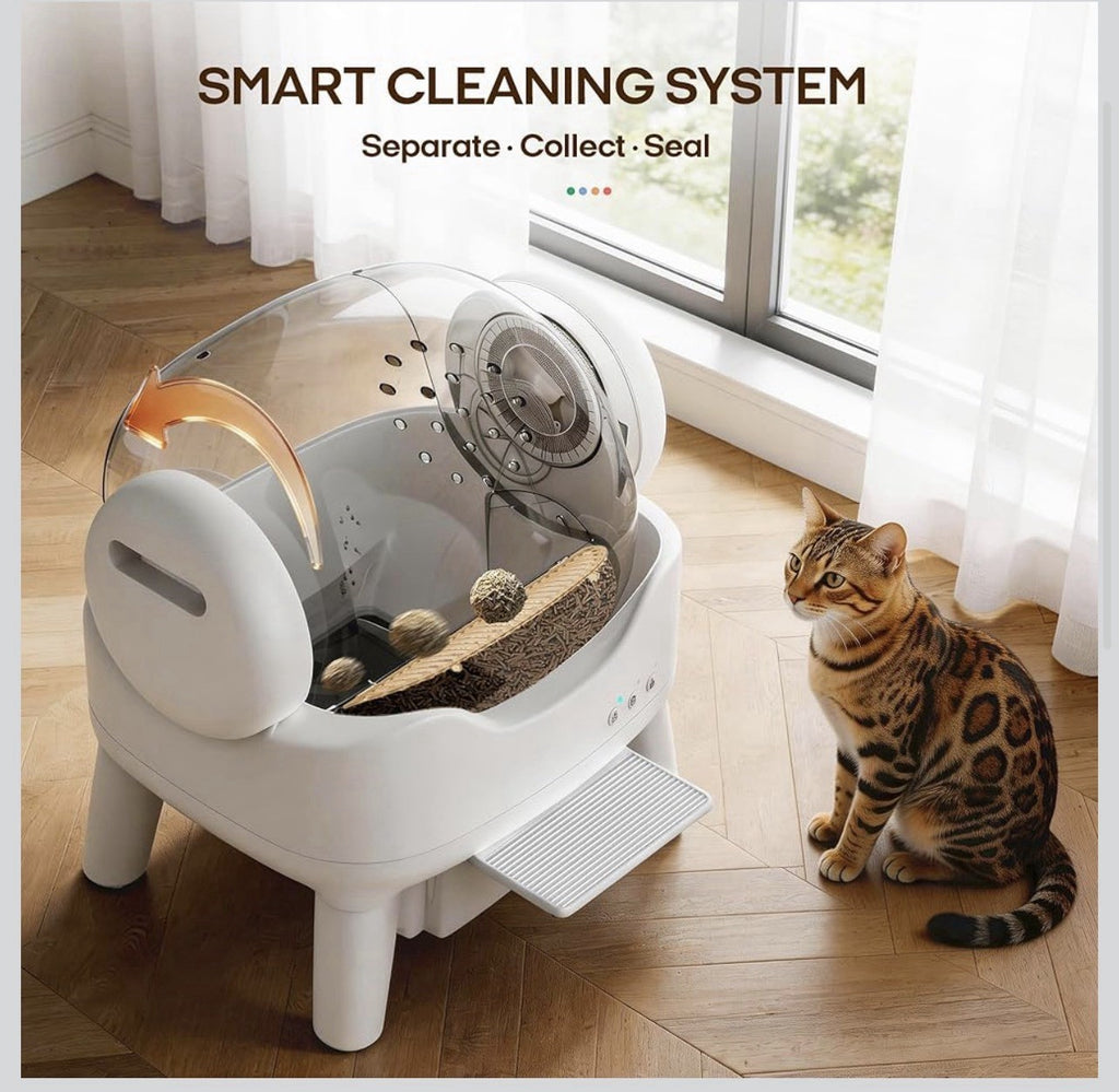 RPZ Automatic Self-Cleaning Cat Litter Box for Large Cats & Multi-Cat Homes, Sm3