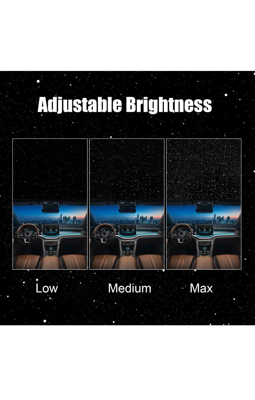 Luces de estrella para automóvil, proyector de estrellas con ambientador, luz am7