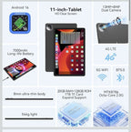 Tablet 11 inch Android 16 Tablet 2026 Latest Update Octa-Core 128GB+2