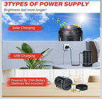 Paquete de 4 faroles solares para campamento, luces LED recargables1