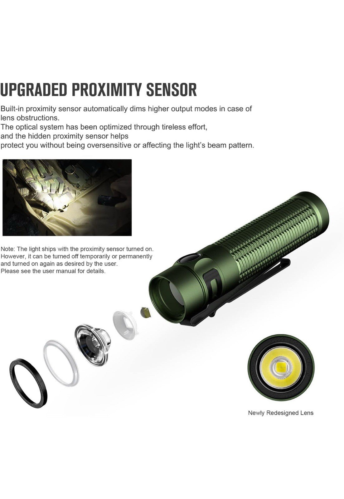 Baton3 Pro Max 2500 Lumens Rechargeable Compact EDC Flashlights with Safety Prox4