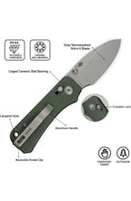 CIVIVI Cuchillo de bolsillo pequeño para EDC, Baby Banter 2 Crossbar Lock Cuchi6