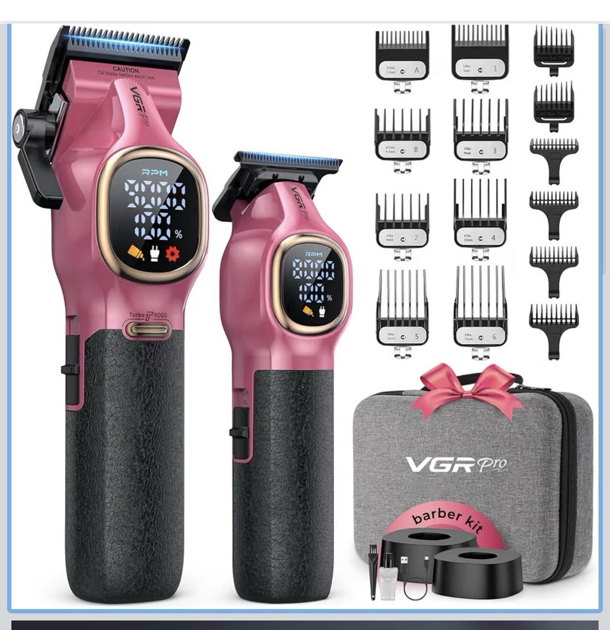 VGRPRO Professional Hair Clippers for Men, Cordless Clipper and0