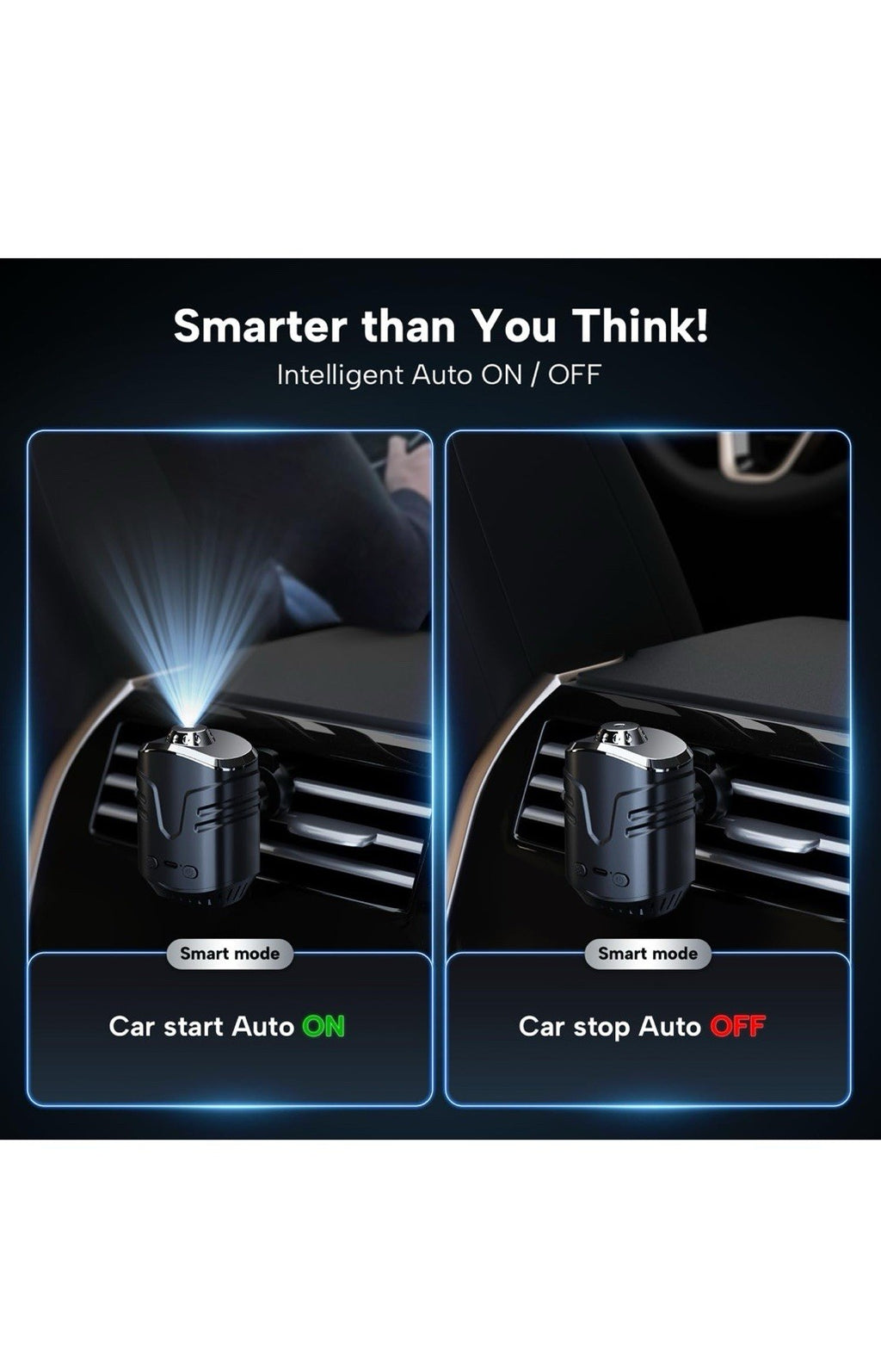 Luces de estrella para automóvil, proyector de estrellas con ambientador, luz am3