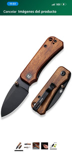 CIVIVI Baby Banter - Cuchillo de bolsillo para EDC, cuchillo plegable Ben Pet0