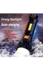 Linterna LED multifunción solar/recargable 1000 lúmenes, con luz estroboscópica1