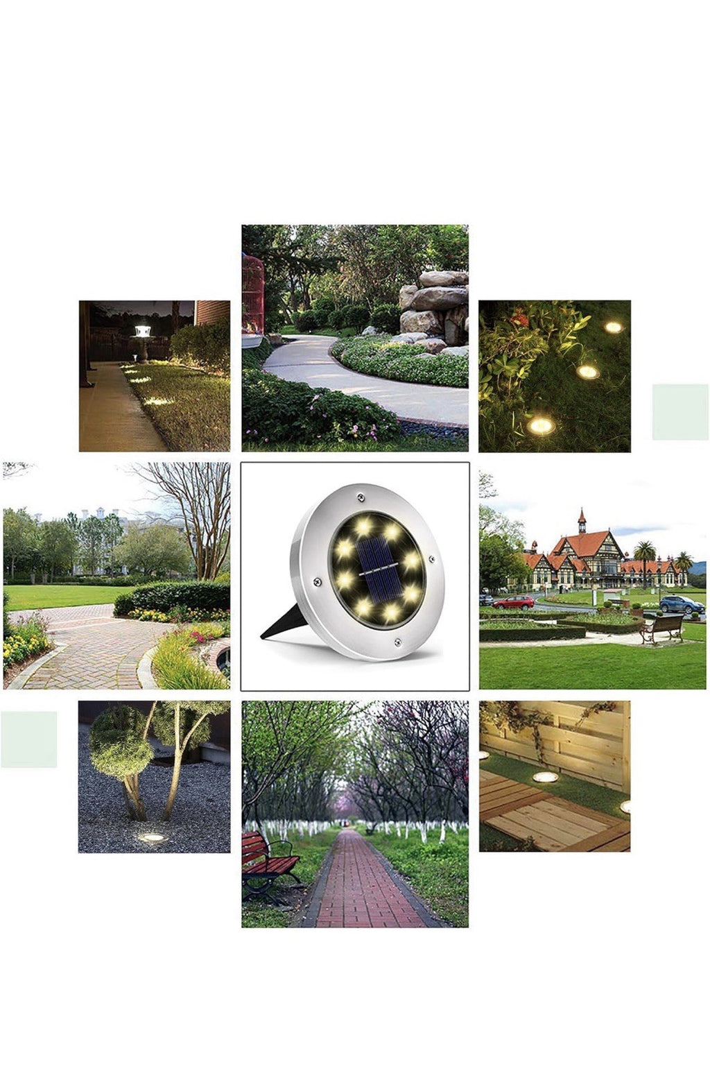 Solar Lights Outdoor Waterproof,16 Pack Solor Ground Light for Outside, Solar...5