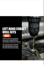 62Pcs Screw Extractor Set with Left Hand Drill Bit, Bolt Extractor Kit Heavy D3