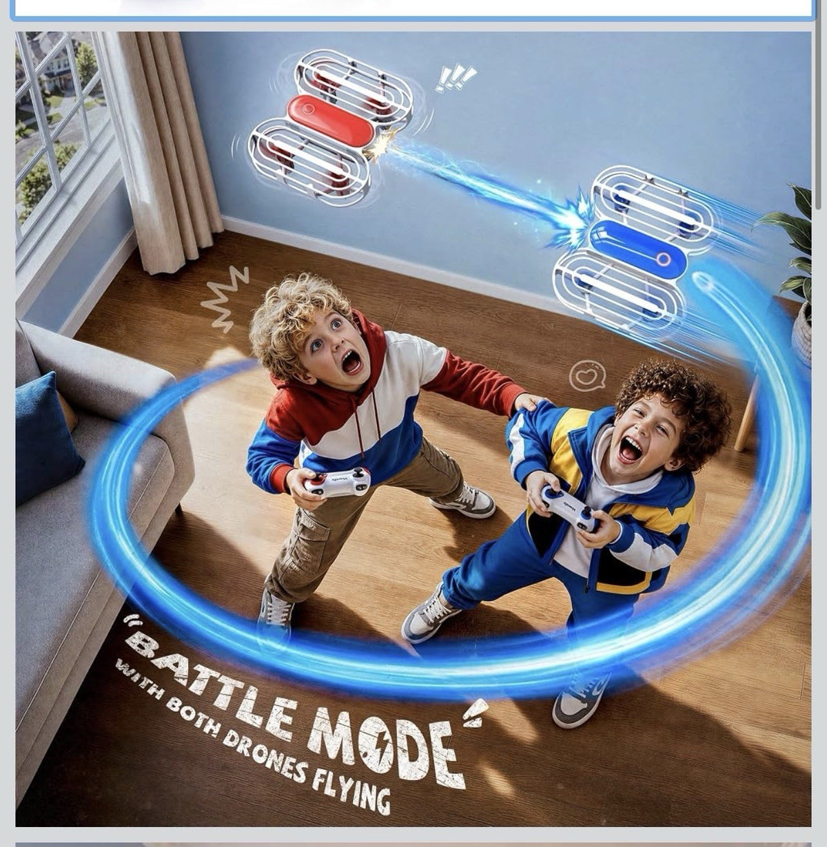 Veeniix 2 Player Mini Drone with Battle Mode Indoor RC Quadcopter Plane1