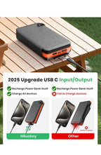 Cargador solar de 25000 mAh, banco de energía portátil para exteriores Hiluckey4