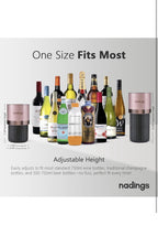 Enfriador de vino para botellas de 25.4 fl oz, portátil y sin hielo, mantiene2