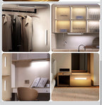 5 Pack Under Cabinet Lighting,Rechargeable Motion Sensor Light Indoor,3 Colors D7