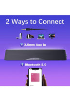 Nylavee Computer Speakers, Hi-Fi Sound Quality Computer Sound Bar, Bluetooth1