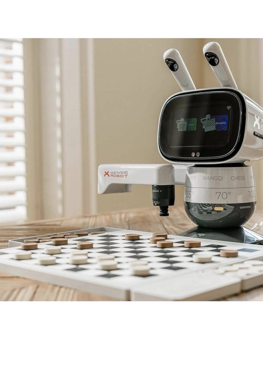 SenseRobot Lite — AI Robotic Chess & International Draughts (10×10) Set | 25 C1