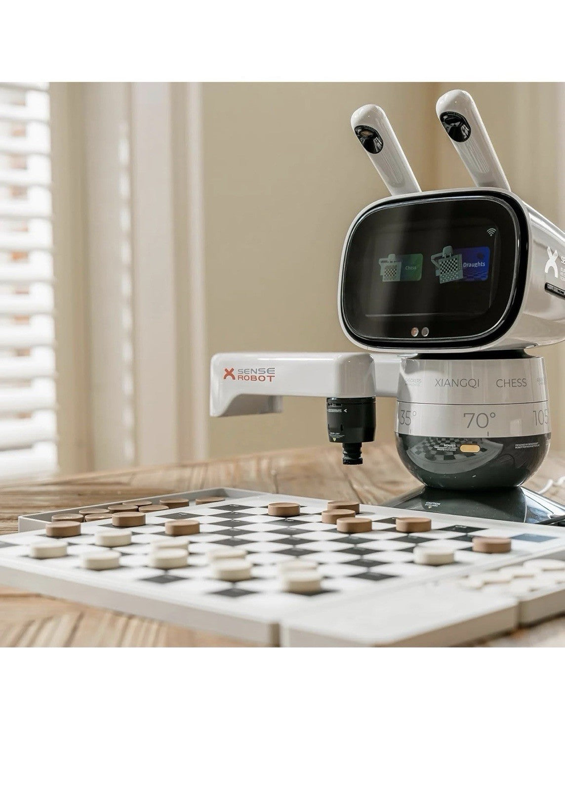 SenseRobot Lite — AI Robotic Chess & International Draughts (10×10) Set | 25 C1
