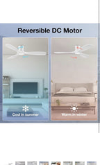 Haiku Home L Series 52" Smart Ceiling Fan Wi-Fi Indoor LED Light White with7