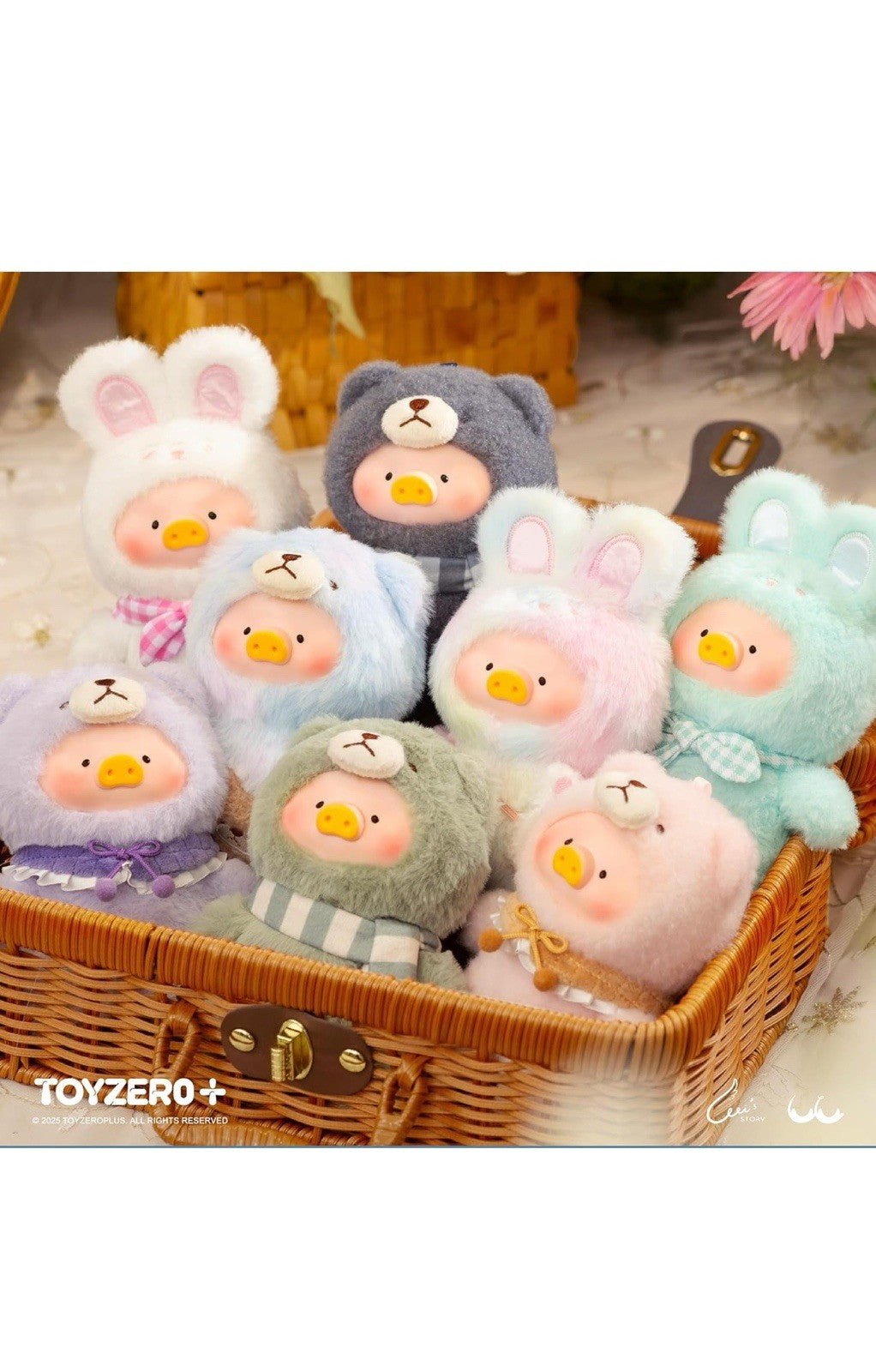 Lulu The Piggy - Caja ciega – 6 piezas Joyful Time Series Llavero de felp1