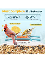 TUC Comedero Inteligente para Pájaros con Cámara+Panel Solar Tarjeta SD 64g.20241