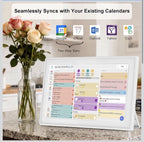 Digital Calendar 10.1 Inch Wall Plan Touch Screen WiFi picture esay to use5