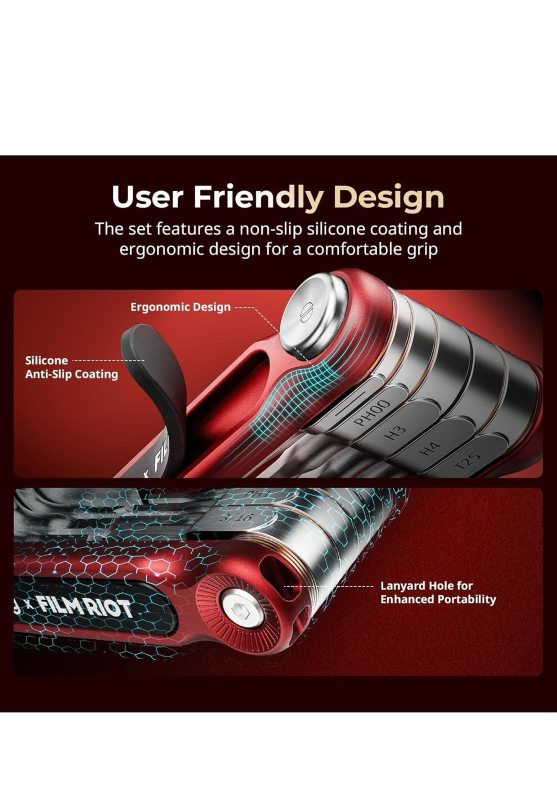 SmallRig x FILM RIOT Juego de herramientas plegables 10 en 1 con destornilladore5