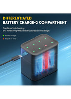 BATZONE Rechargeable aa Batteries Lithium 8 Pack with Fast Charger,1.5V 3000m...3