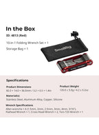 SmallRig x FILM RIOT Juego de herramientas plegables 10 en 1 con destornilladore8