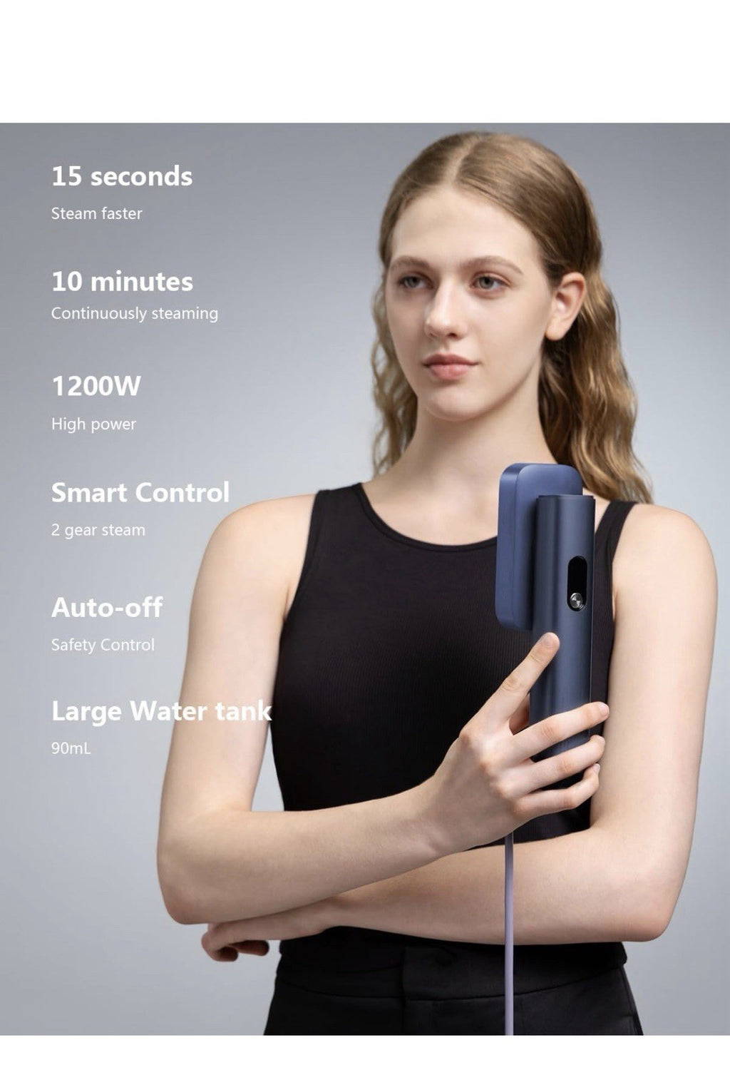 G5 Pro - Vaporizador inteligente de mano para ropa, adaptación de voltaje2