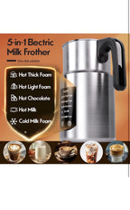 Electric Milk Frother and Steamer, 5 in 1 Automatic Hot Cold Foam Maker, 17 OZ1