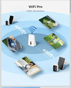 Solar Wireless Security Camera System, 4 Cam Kit, 2K Night Vision, No Fees2