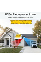 Solar Security Cameras Wireless Outdoor, Dual Lens 2K 360° View Cameras for Home2