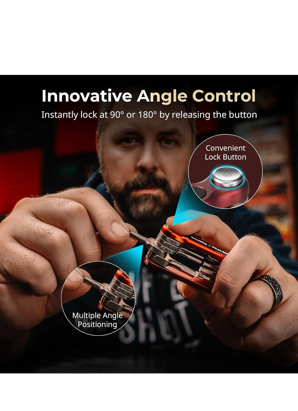 SmallRig x FILM RIOT Juego de herramientas plegables 10 en 1 con destornilladore3