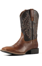 SUREWAY Botas vaqueras para hombre, botas occidentales de punta cuadrada para0