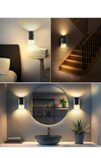 Luz nocturna enchufable, sensor de anochecer a amanecer, brillo ajustable (0-105