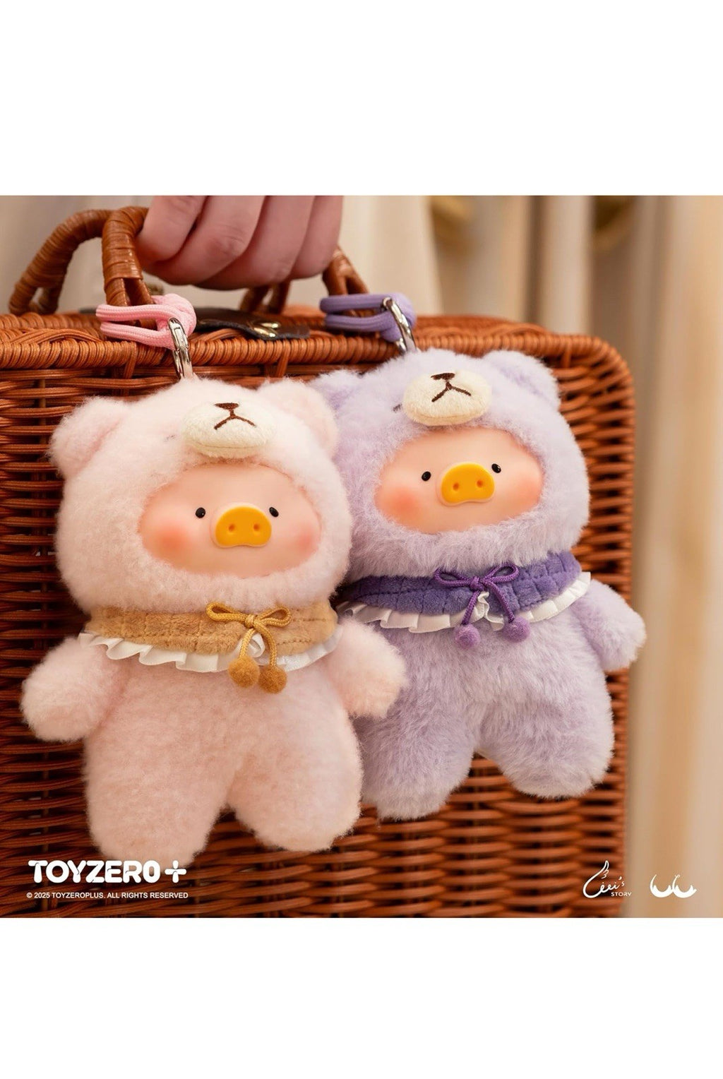 Lulu The Piggy - Caja ciega – 6 piezas Joyful Time Series Llavero de felp4