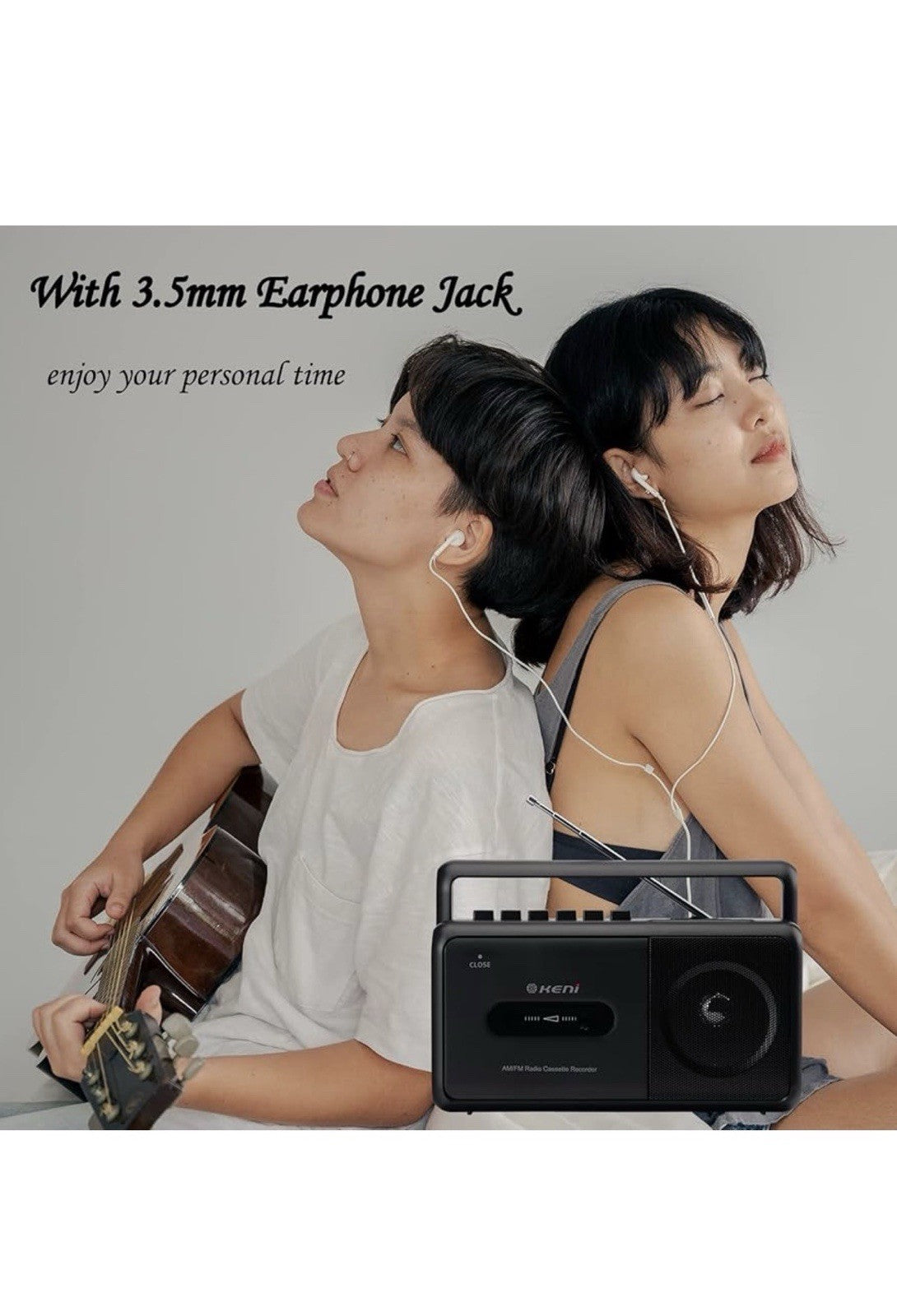 G Keni Portable Cassette Player Boombox AM/FM Radio Stereo Casette Tape Playe...3