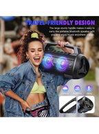 W-King Portable Bluetooth Speaker, 120W Peak Loud Bass Boombox6