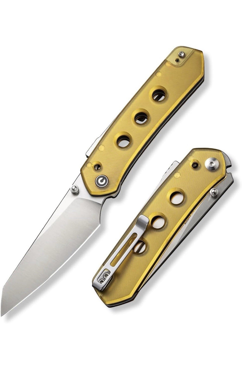 CIVIVI Knives Rafal Brzeski KwaiQ Liner Lock Flipper Knife 2.97" Damascus Tanto0