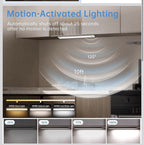 5 Pack Under Cabinet Lighting,Rechargeable Motion Sensor Light Indoor,3 Colors D2