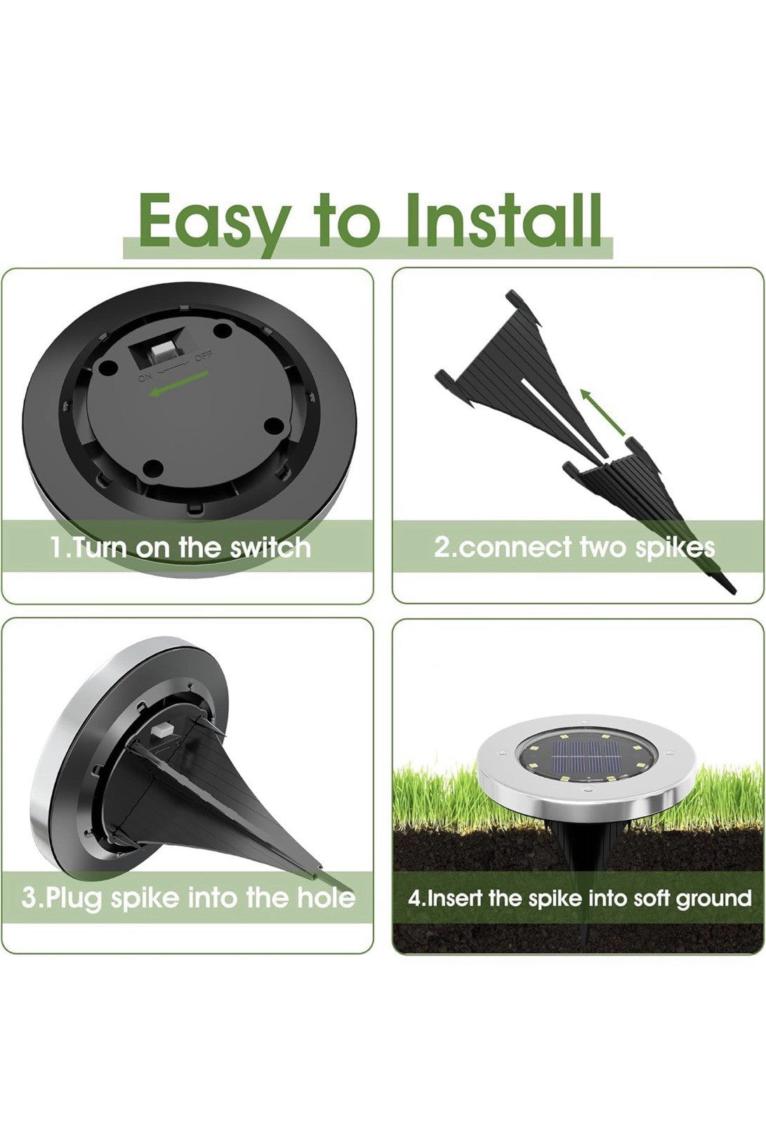 Solar Lights Outdoor Waterproof,16 Pack Solor Ground Light for Outside, Solar...4