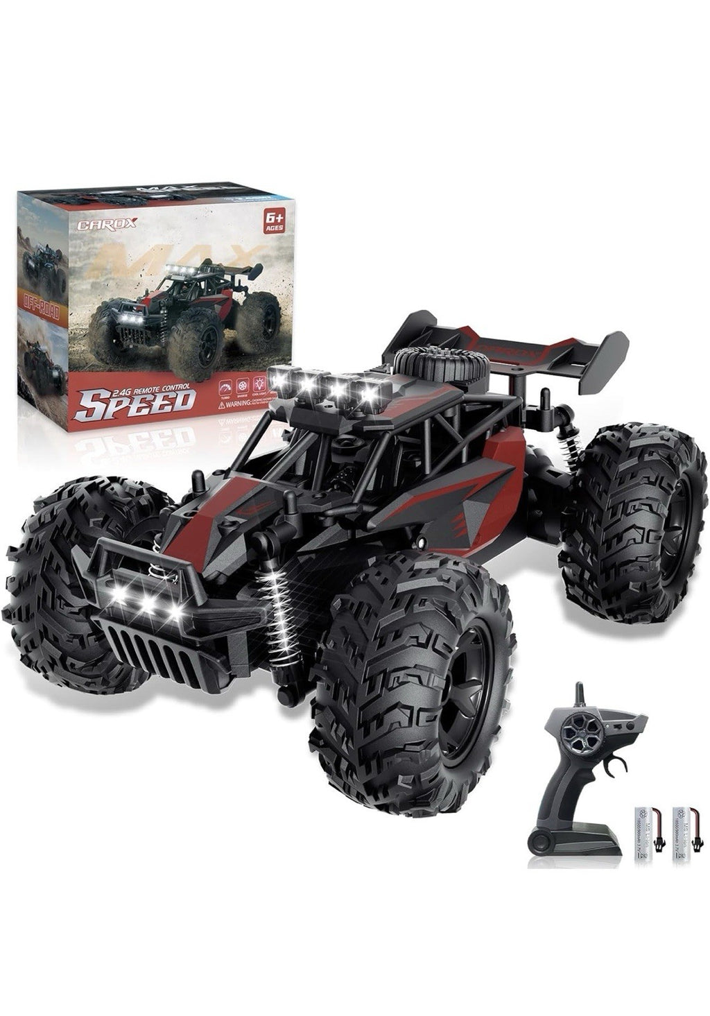 Carox Remote Control Car, 2.4GHz 25KM/H High Speed RC Car, 1:18 Off-Road Monster0