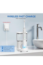 Electric Toothbrush with Water Flosser - Wireless Charging 3 in 1 Flossing Tooth4