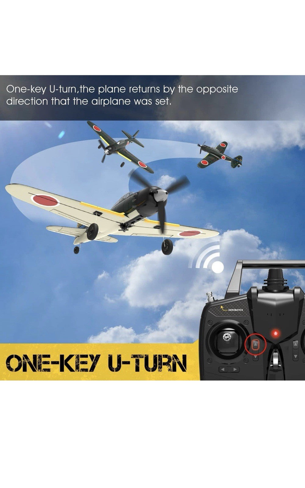 VOLANTEXRC Avión RC para principiantes, avión RC de la Segunda Guerra Mundial 4C2