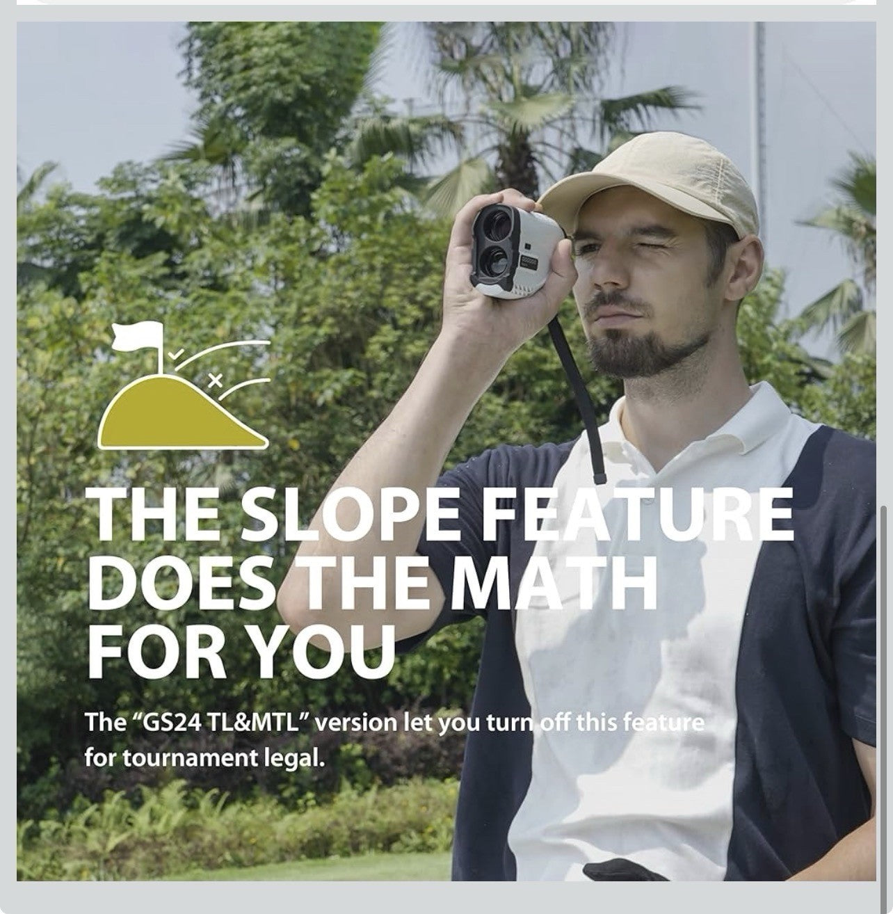 Gogogo Sport Vpro GS24 Golf & Hunting Laser Rangefinder, 7X Magnification7