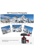 SmallRig Cabezal de bola de trípode, cabezal de bola panorámico giratorio de 3601