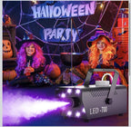 700W Fog Machine,14 Color Smoke Machine with 8 RGB LED Lights for Halloween Mini0