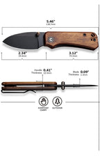 CIVIVI Baby Banter - Cuchillo de bolsillo para EDC, cuchillo plegable Ben Pet2