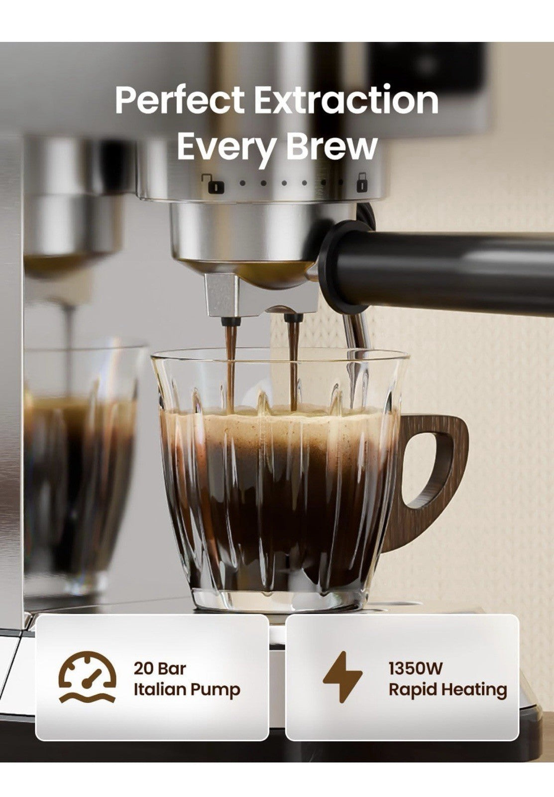topzee Espresso Machine 20 Bar, Compact Coffee Maker with Milk Frother  Cold ...1