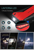 DBPOWER Arrancador portátil de 1600 A, 18000 mAh (motor de gasolina de hasta 7.25