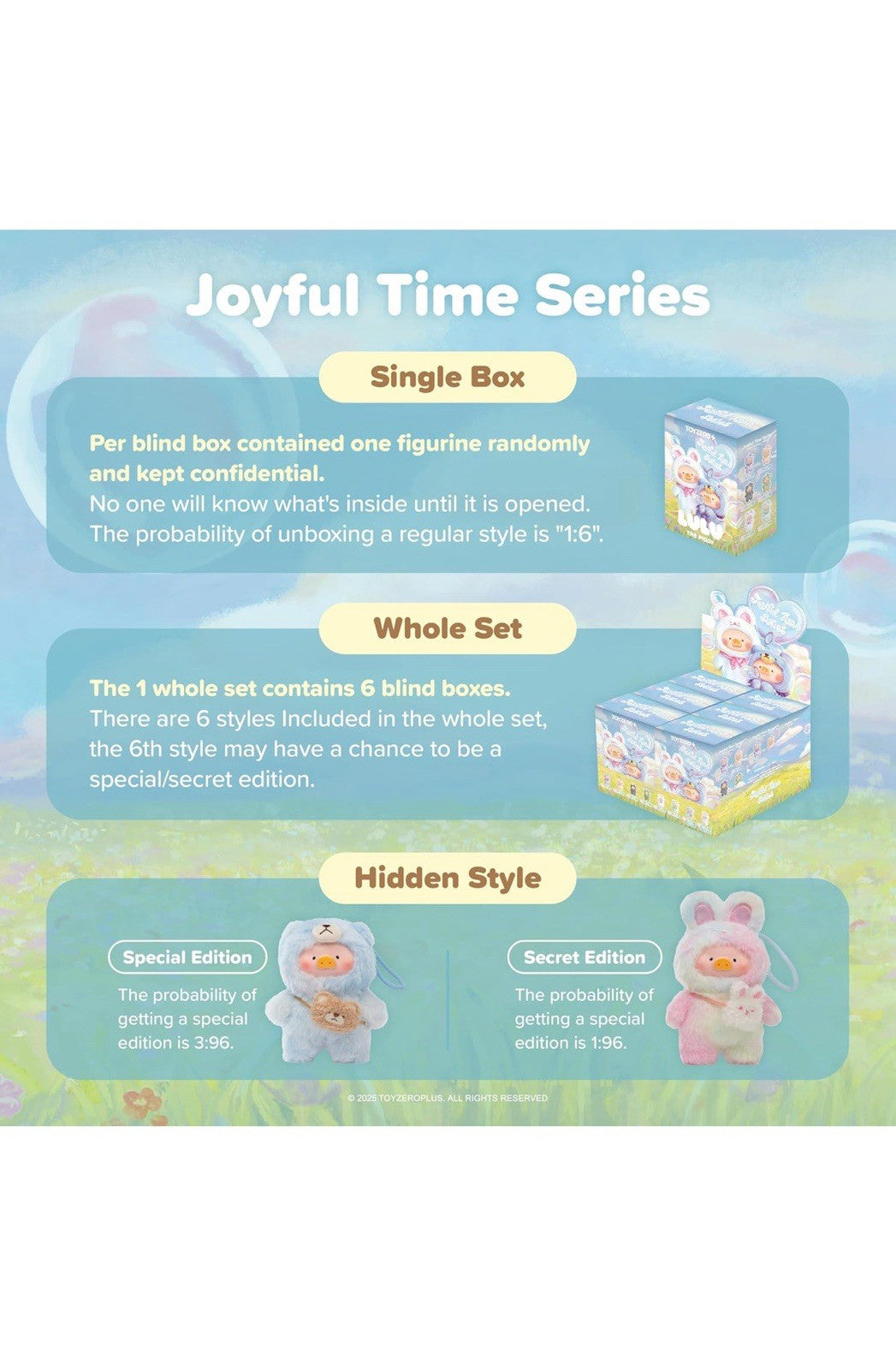Lulu The Piggy - Caja ciega – 6 piezas Joyful Time Series Llavero de felp2