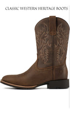 SUREWAY Botas vaqueras para hombre, botas occidentales de punta cuadrada para h2